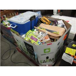 Skid of Unsorted Store Return Goods