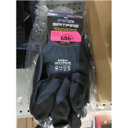 2 Packages of 6 New Stealth Nitrile Palm Gloves