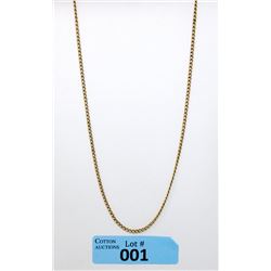 Estate - 14 KT Yellow Gold 20" Necklace - 8.7 Grams