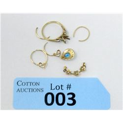 Estate - 4.5 Grams of Scrap 14 KT Gold Jewelry