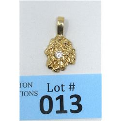 Estate - 10 KT Gold Nugget Style Pendant