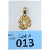 Image 1 : Estate - 10 KT Gold Nugget Style Pendant