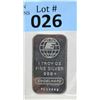 Image 1 : 1 Oz. Engelhard .999 Fine Silver Bar