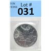 Image 1 : 1 Oz 2011 Canada Maple Leaf .9999 Fine Silver Coin