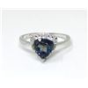 Image 1 : Ocean Blue Mystic Topaz & Diamond Solitaire Ring