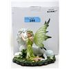 Image 1 : New "Yellow Fairy & Unicorn" Statuette with Box