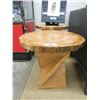 Image 1 : Handcrafted Twisted Pine Slab End Table
