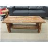 Image 1 : Handcrafted Live Edge Pine Coffee Table / Bench