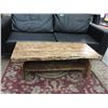 Image 1 : Handcrafted Live Edge Pine Coffee Table / Bench