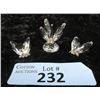 Image 1 : 3 Genuine Swarovski Crystal Butterflies