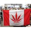 Image 1 : 3 New Marijuana Leaf Canadian Flags