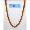 Image 1 : 20" Orange Baltic Amber Necklace - 7-10mm Stones