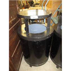 Commercial Garbage Can with Metal Top