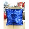 Image 1 : 6 New Colour Shifting Shimmer Pillows -Blue/Silver