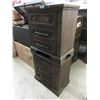 Image 1 : Pair of New Home Elegance 3 Drawer Night Stands