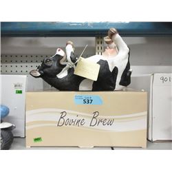 New Bovine Brew Statuette with Box - 12" x 9"