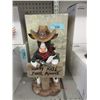 Image 1 : New 14" Cowboy Greeter Statue with Box