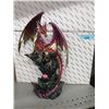 Image 1 : New 15" Purple Dragon with Gem Statue - with Box