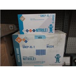 Case of 1000 Medical Grade Nitrile Gloves - XL