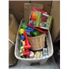 Image 1 : Large Tote of Assorted New Toys