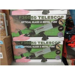 2 New F36050 Telescopes with Table Top Tripods