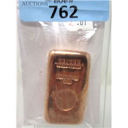 10 Oz. 999.9 Fine Copper Geiger Edelmettale Bar