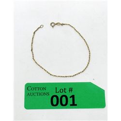 1 Gram 10 KT Yellow Gold Ladies Dress Bracelet