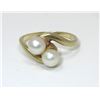 Image 1 : 2.5 Gram 10 KT Yellow Gold Pearl Dinner Ring