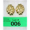 Image 1 : 10.5 Gram 14 KT Yellow Gold Ladies Earrings