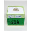 Image 2 : 18 KT White & Yellow Gold Heart Crossover Ring