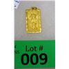 Image 2 : .999 Fine Gold Year of the Snake Bar/Pendant - 4.3 Grams