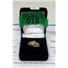 Image 2 : 14 KT White & Yellow Gold Diamond Ring - 3.9 Grams