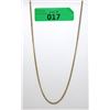 Image 1 : 8.75 Gram 14 KT Gold Ladies 20" Necklace