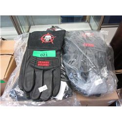 12 Pairs of Ladies Leather Welding Gloves