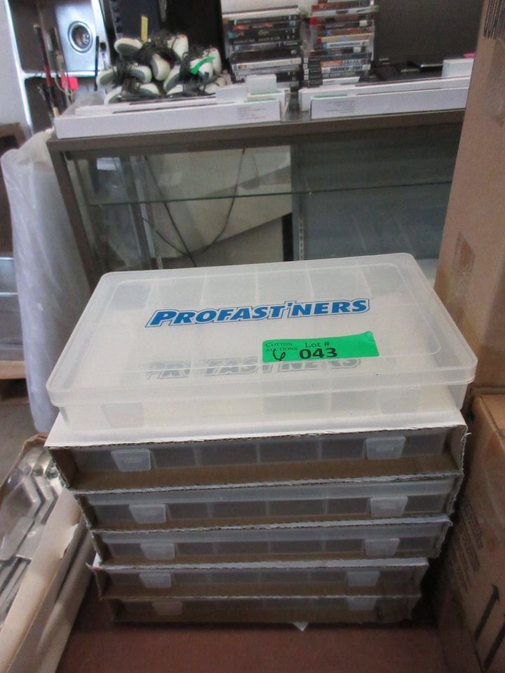 6 New Profast'ners Plastic Sorting Bins