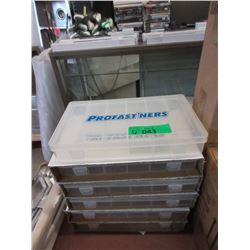 6 New Profast'ners Plastic Sorting Bins