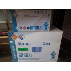 Case of New XL Nitrile Medical Grade Gloves