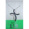 Image 1 : Genuine Blue Diamond Cross Necklace