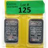 Image 1 : Two 1 Oz. Johnson Matthey .999 Fine Silver Bars