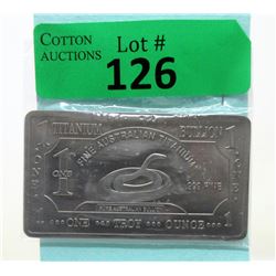 1 Oz. Australia Mint .999 Titanium Brown Snake