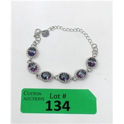 Rainbow Mystic Topaz Gemstone Bracelet