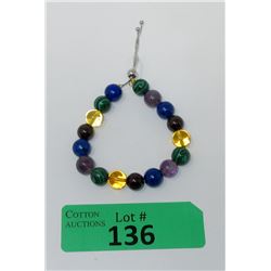 Genuine Multi Gemstone Bracelet