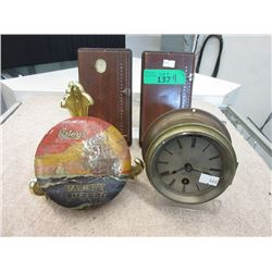 Brass Clock Work and Other Vintage Collectibles
