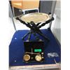 Image 1 : Small Brass Topped Nomad Table & Brass Scale