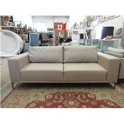 New Taupe Leather Sofa by SofaLab