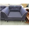 Image 1 : New Plum Fabric Arm Chair w/ Contrasting Piping