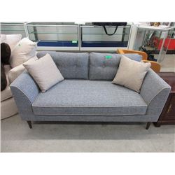 New 65" Fabric Love Seat w/ Contrasting Piping