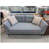 Image 1 : New 65" Fabric Love Seat w/ Contrasting Piping