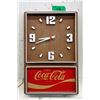 Image 1 : Vintage Coca-Cola Electric Wall Clock - 12" x 18"