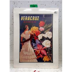 1930s Veracruz Mexico Travel Poster